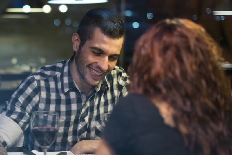 Happy Speed Dating Couple Meeting In Portland